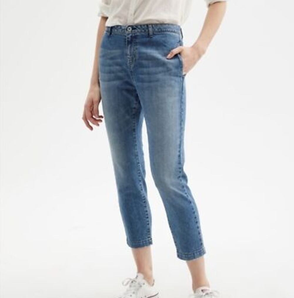 Nili Lotan Tel Aviv Drop Low Rise Cropped Jeans Size 29